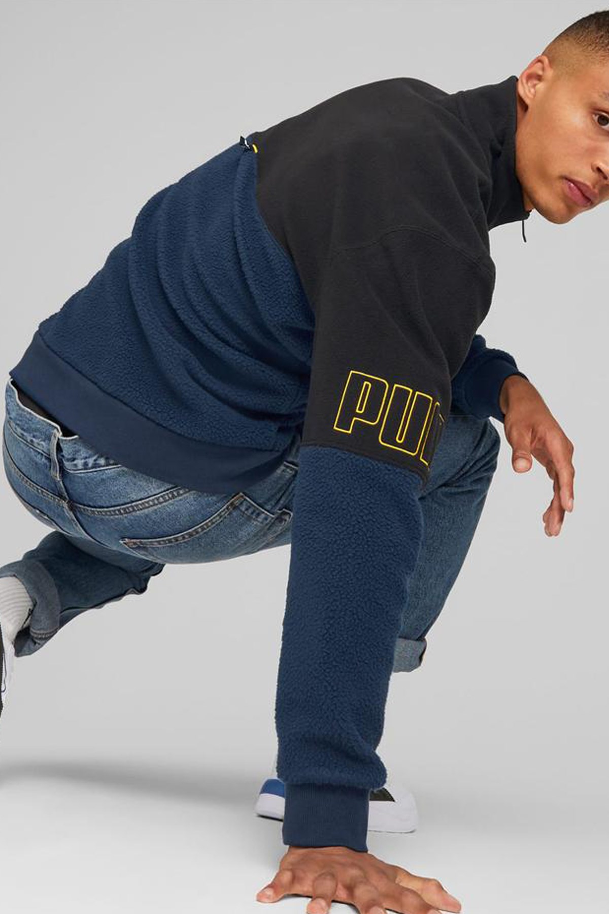 Puma power Winterized Half-Zip Erkek Sweatshirt 84985573 Lacivert