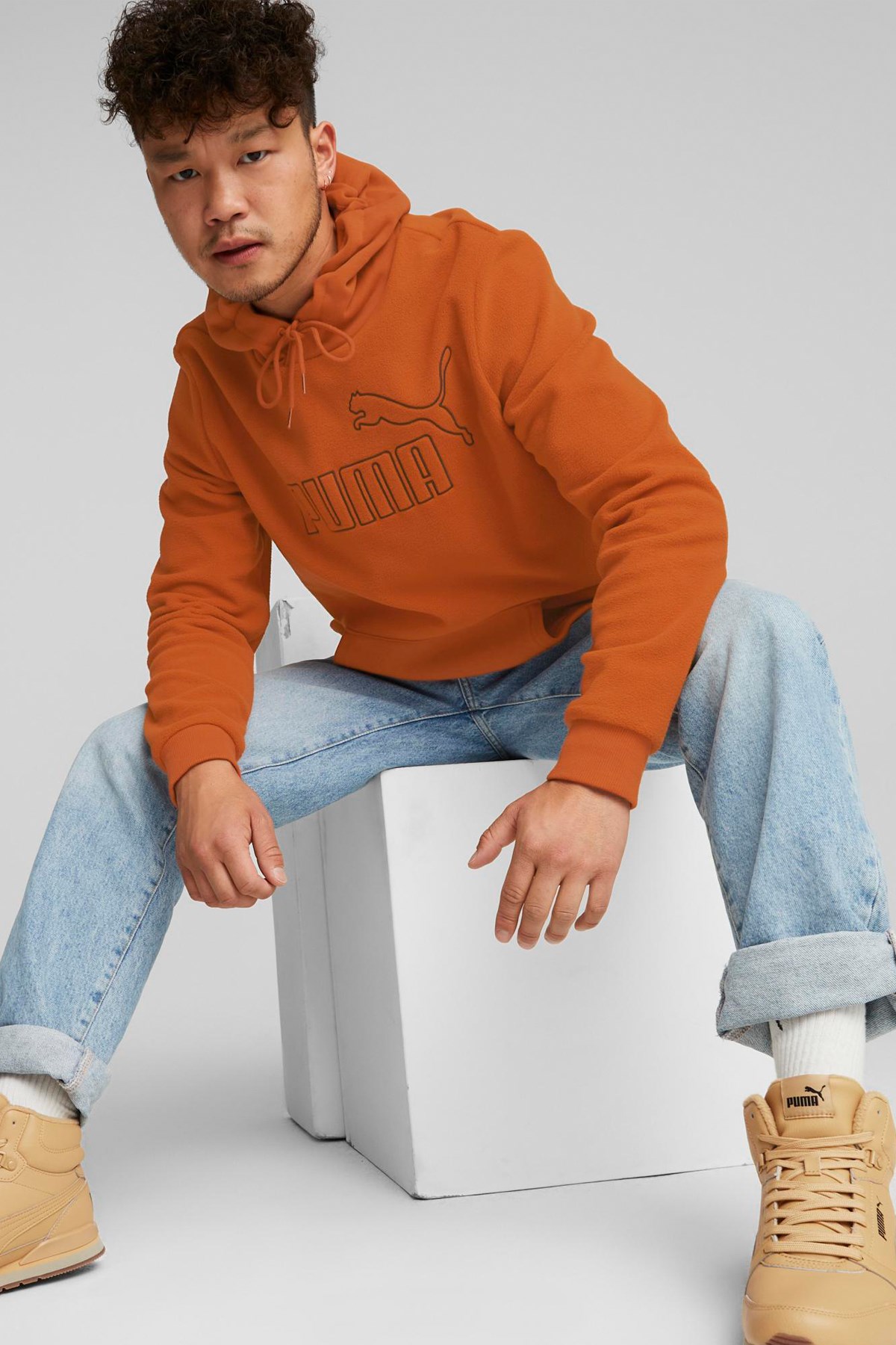 Puma Ess Elevatd Erkek Sweatshirt 84989164 Turuncu