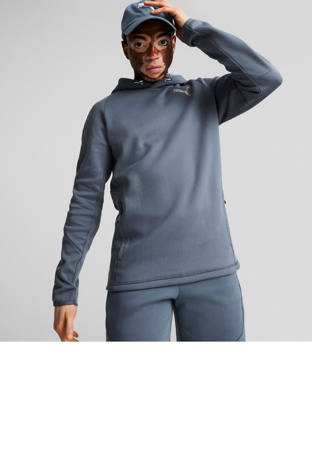 Puma Evostripe Erkek Sweatshirt 84991418 Mavi
