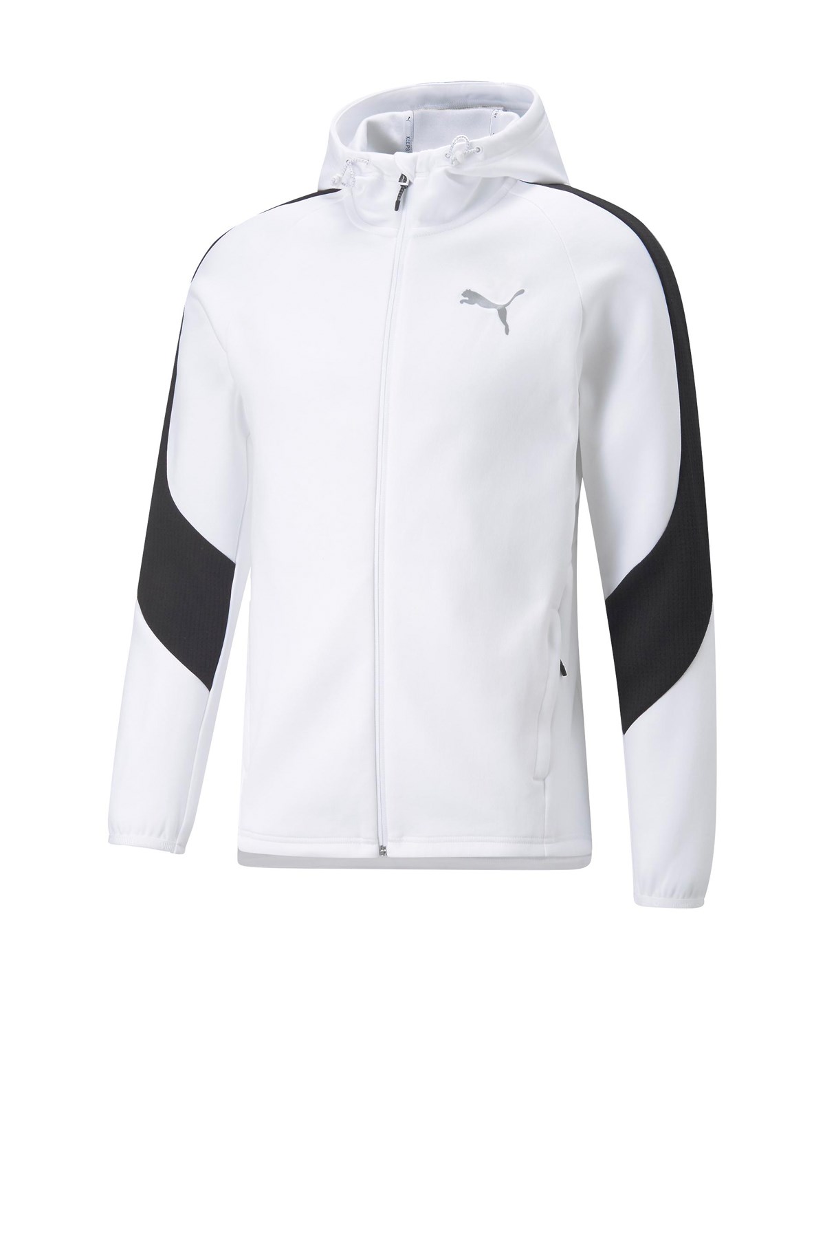 Puma Evostripe Full-Zip Erkek Sweatshirt 84991502 Beyaz