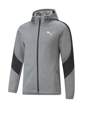 Puma Evostripe Full-Zip Erkek Sweatshirt 84991503 Gri