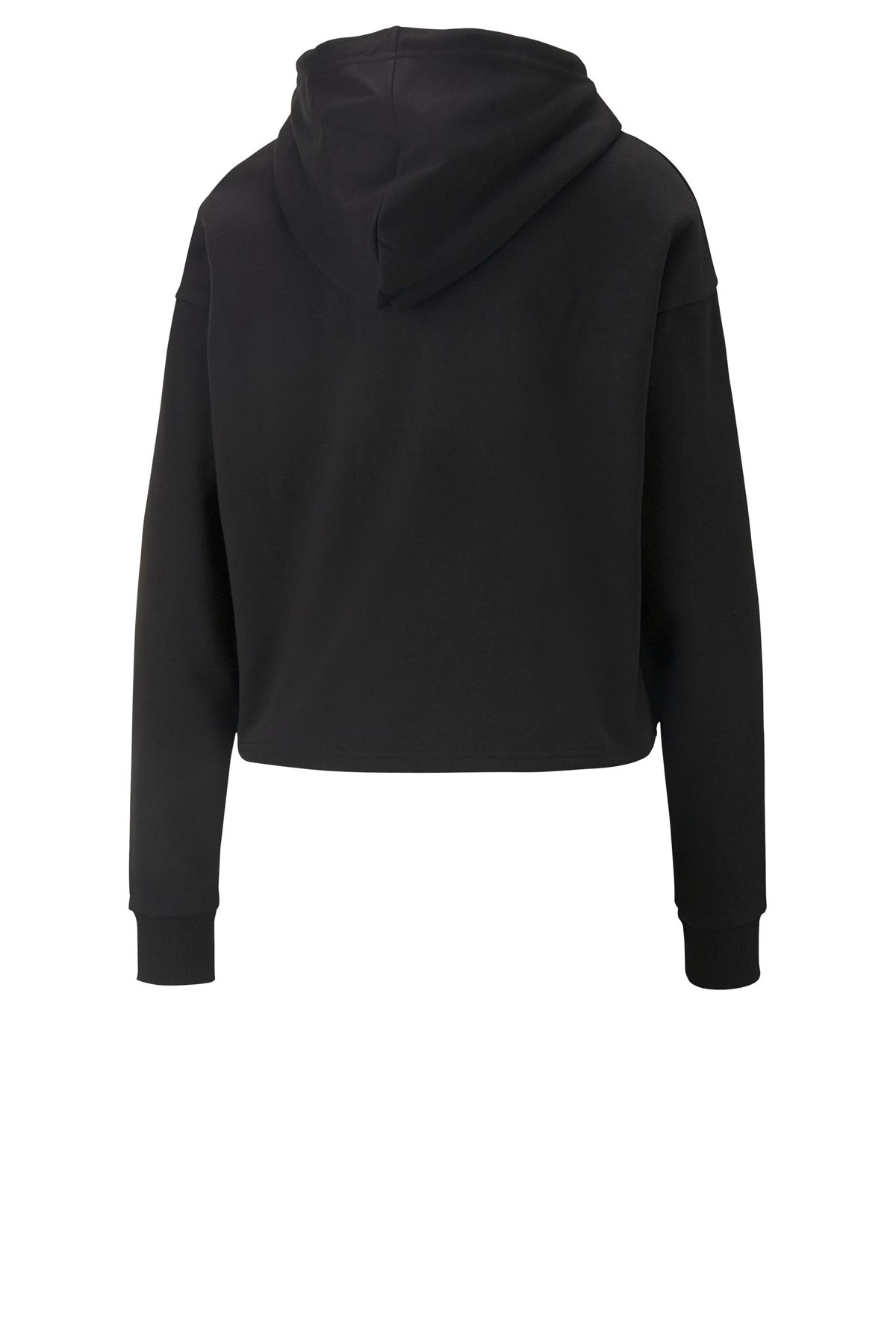 Puma Ess+ Metallic Logo Cropped Kadın Sweatshirt 84995701 Siyah