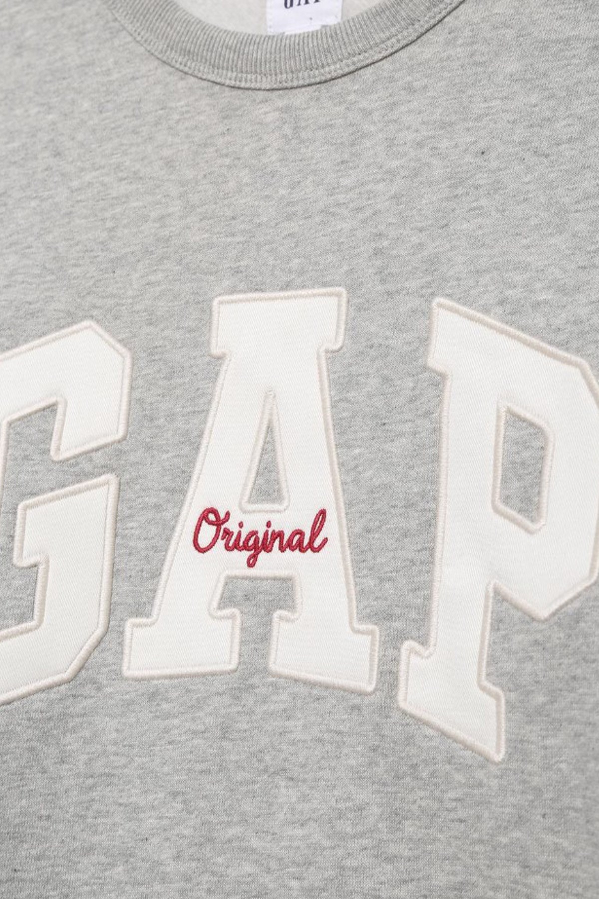 Gap Original Arch Crew Erkek Sweatshirt 852079035 Gri