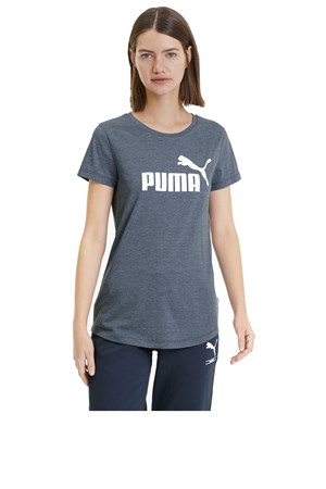 Puma Ess Logo Heather Kadın Tişört 85212743