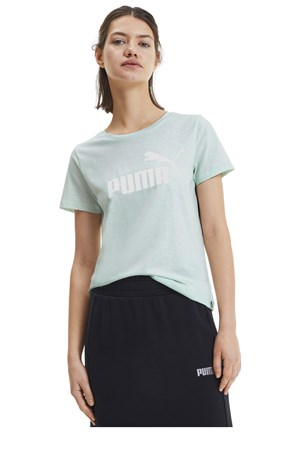 Puma Ess Logo Heather Kadın Tişört 85212784