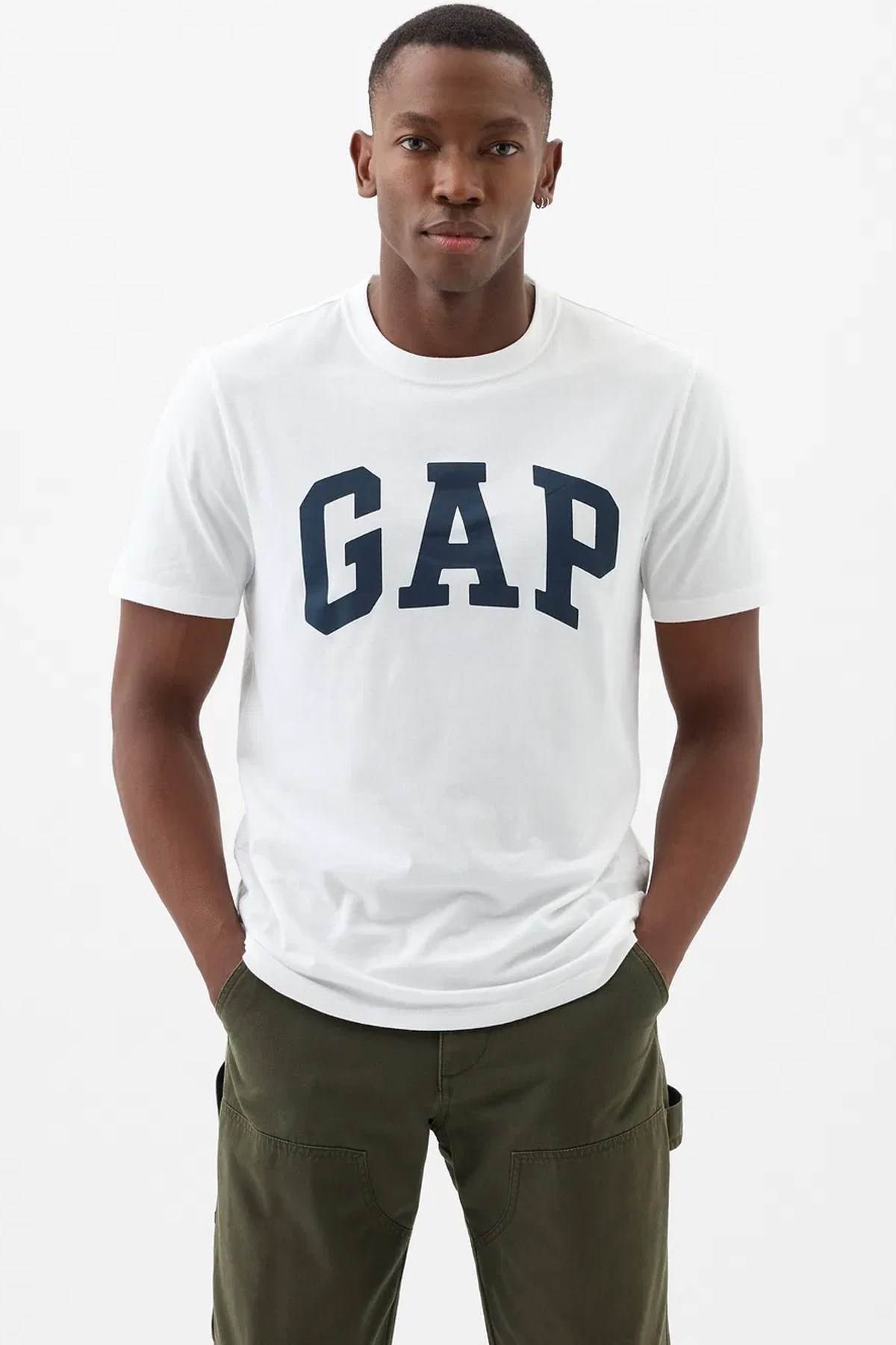 Gap V-Everyday Soft Erkek Tişört Beyaz