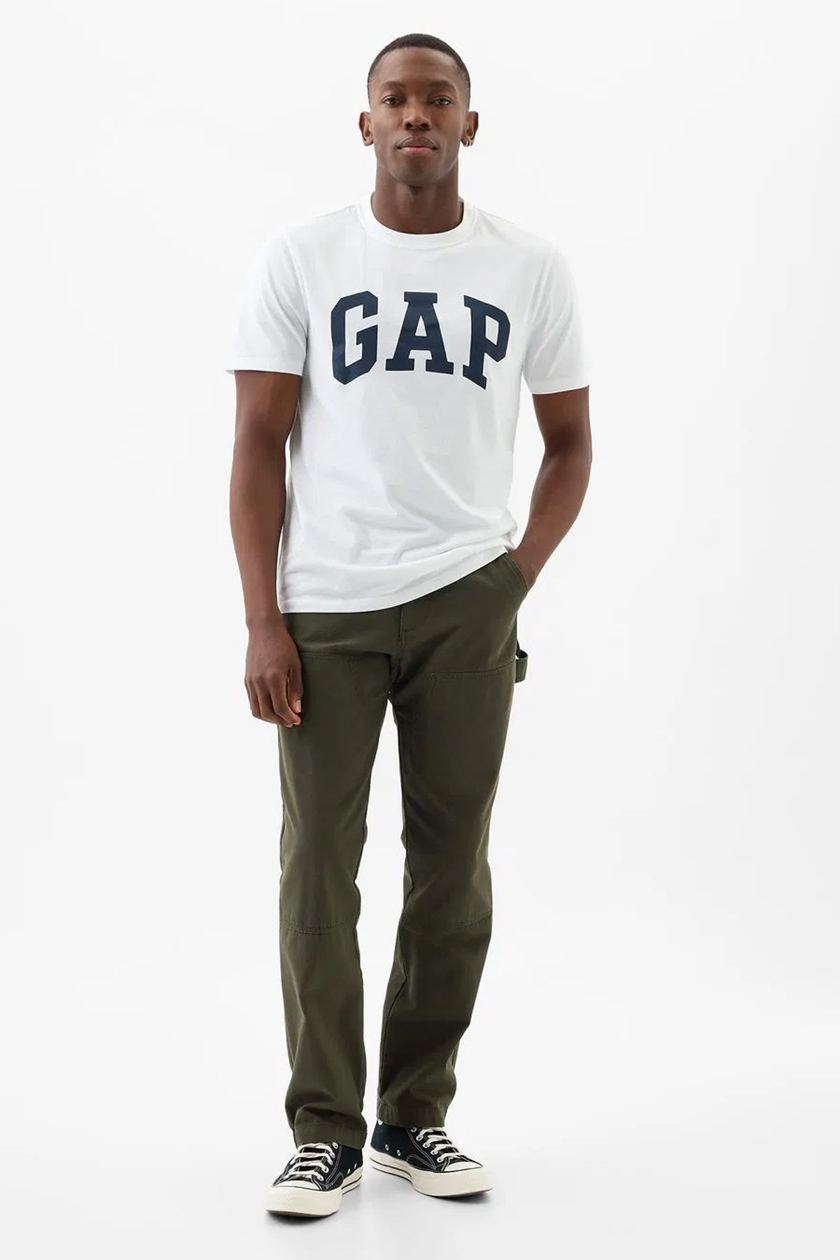 Gap V-Everyday Soft Erkek Tişört Beyaz