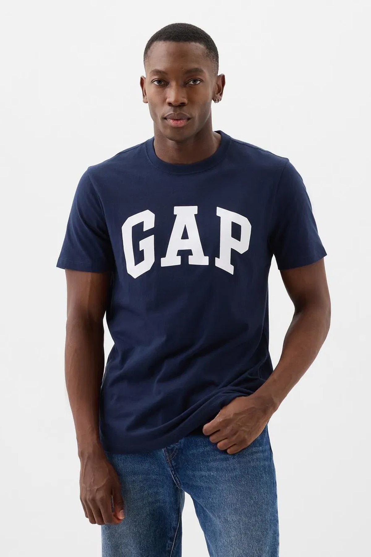 Gap V-Everyday Soft Erkek Tişört Lacivert