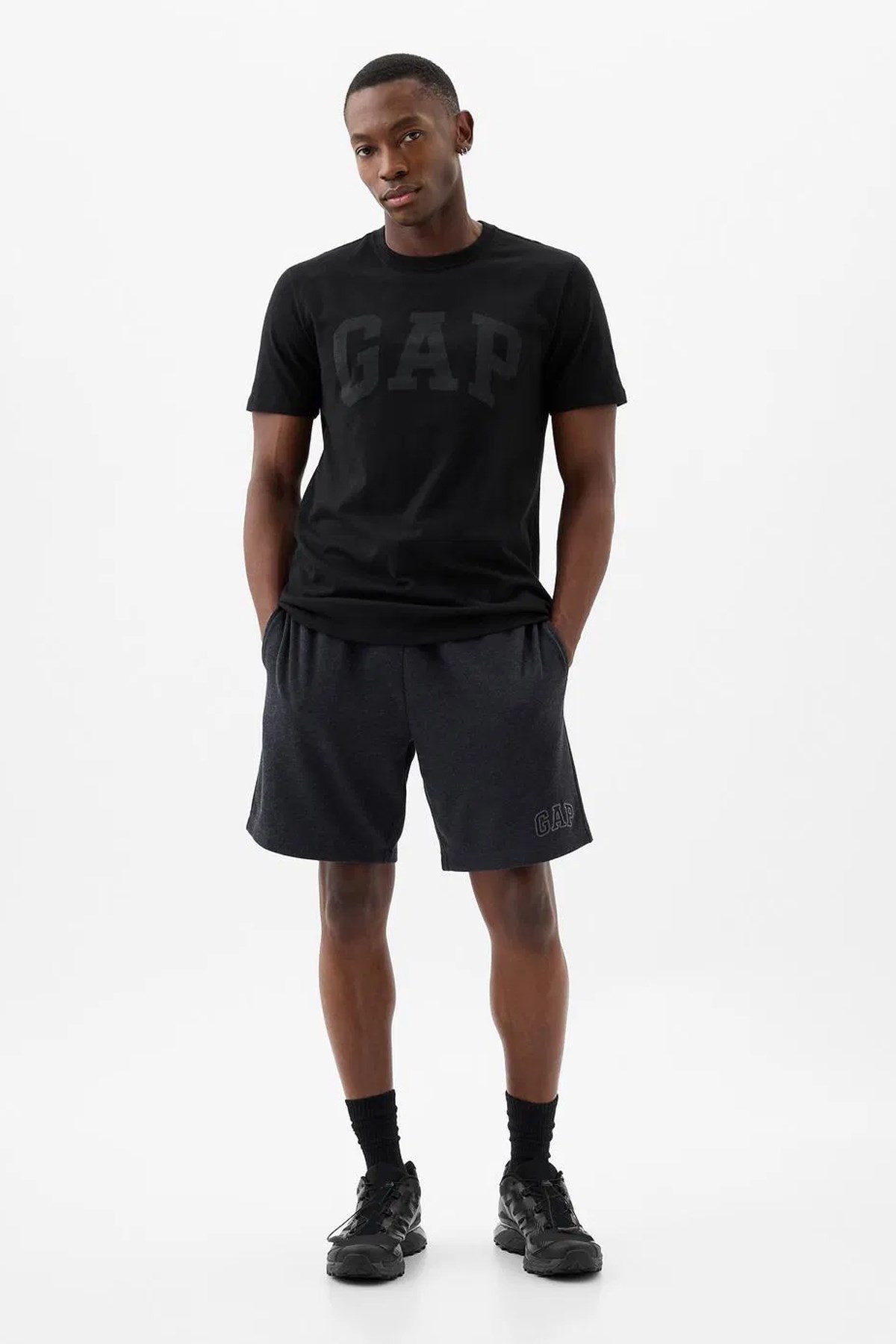 Gap V-Everyday Soft Erkek Tişört Siyah