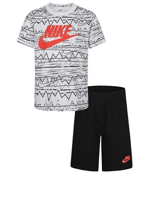 Nike Nsw Çocuk Şort ve Tişört Takım 86K513-023 Siyah