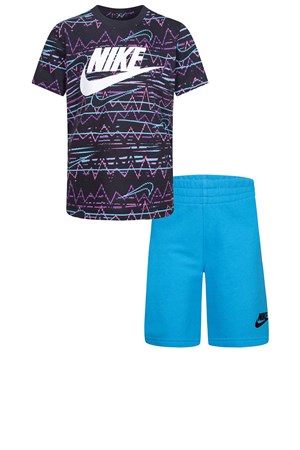 Nike Nsw Çocuk Şort ve Tişört Takım 86K513-F85 Lacivert