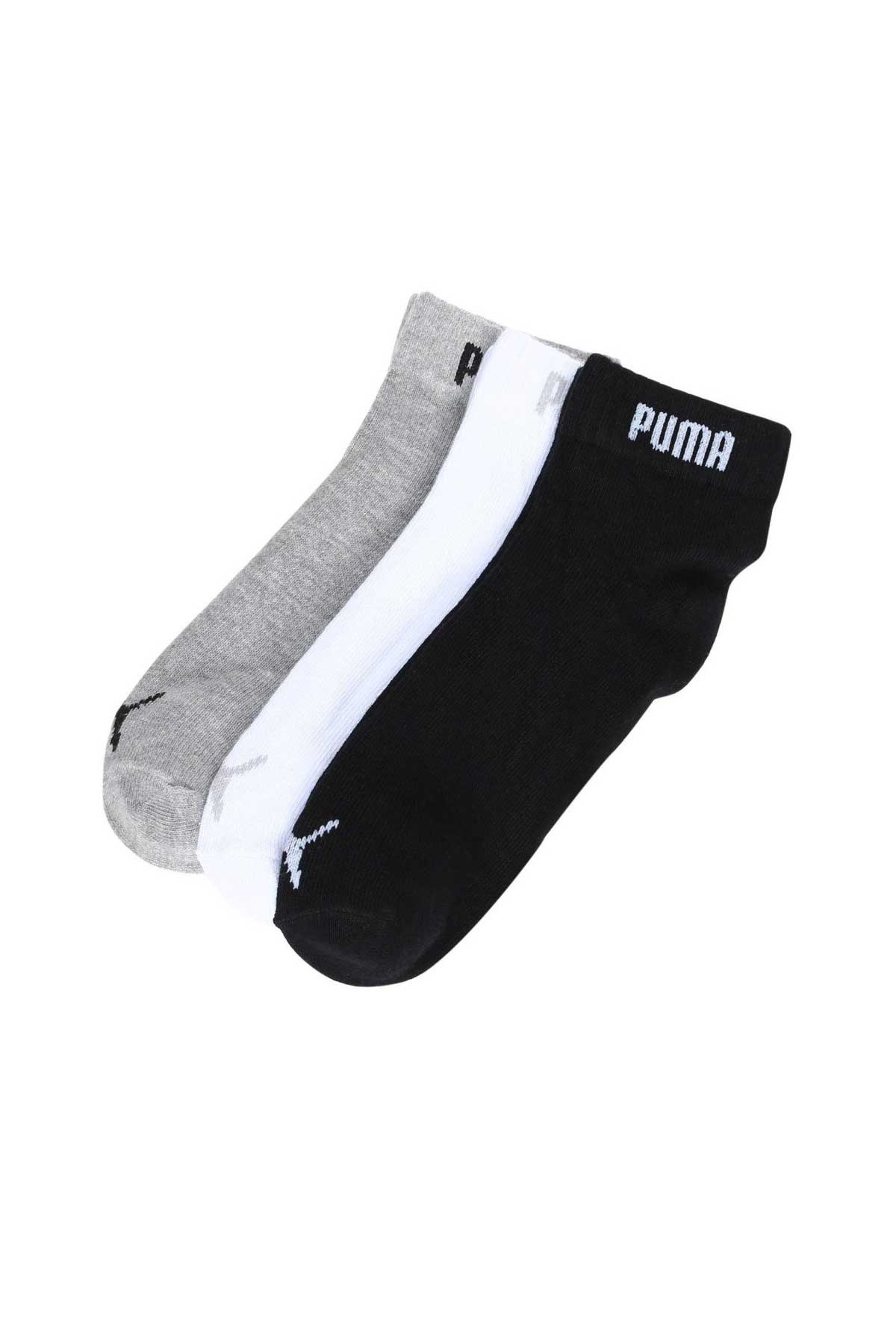 Puma Quarter 3'lü Çorap 88749804 Gri