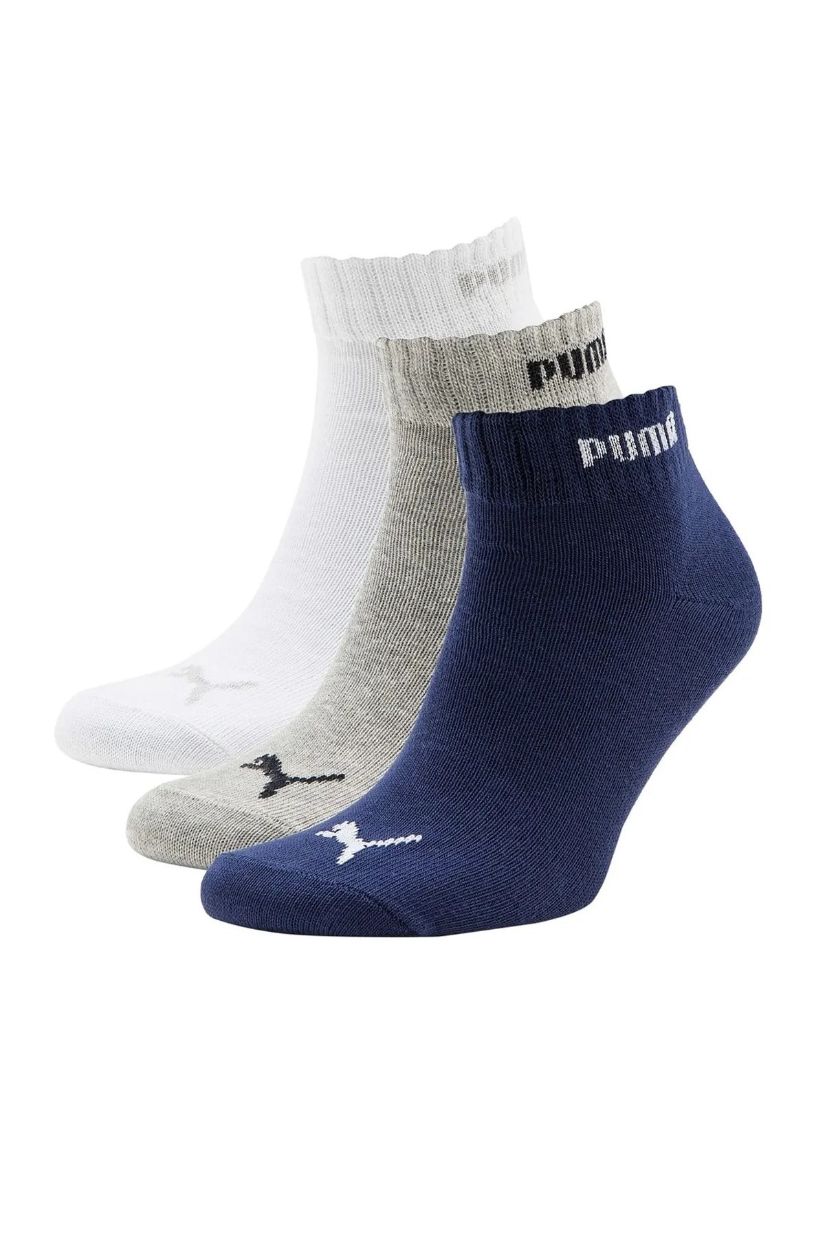 Puma Quarter 3'lü Çorap 88749805 Lacivert