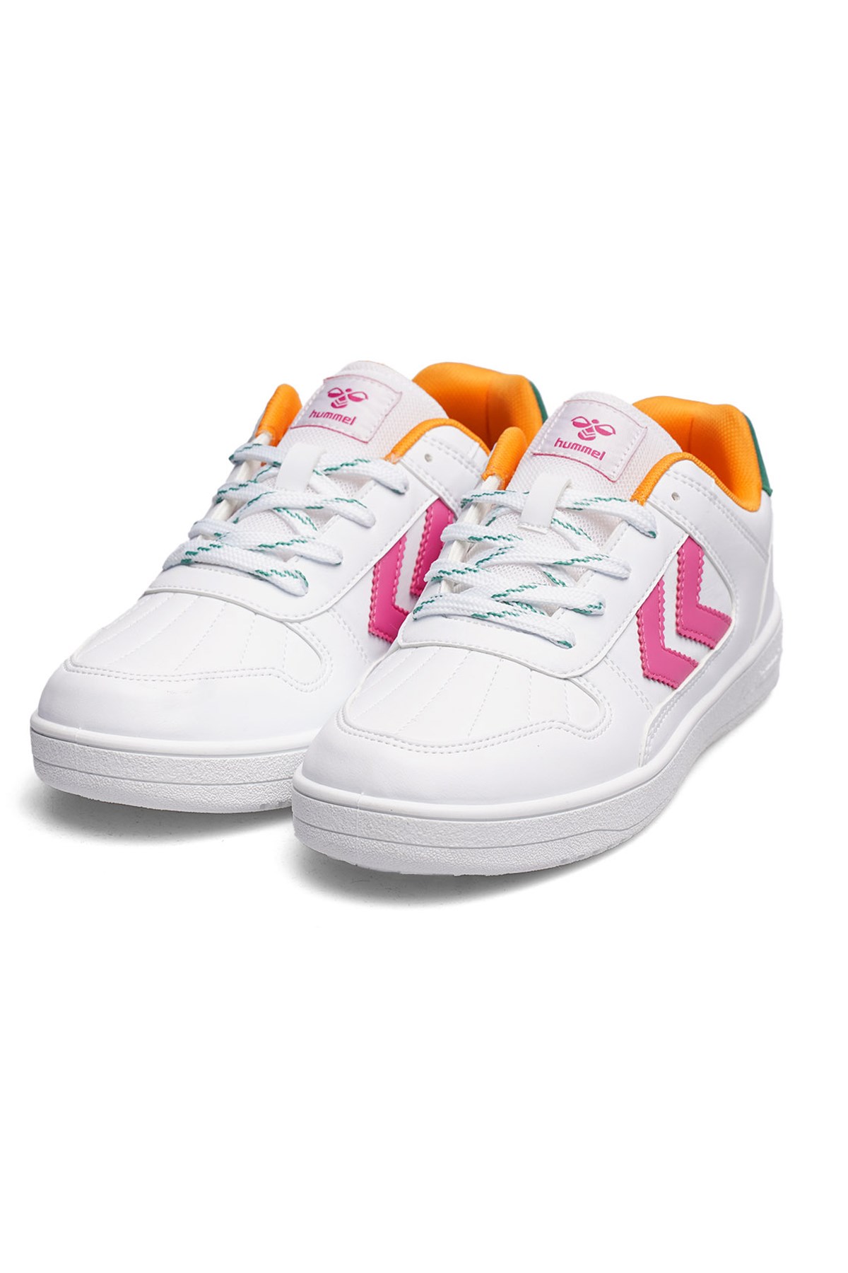 Hummel Court 1990 Unisex Spor Ayakkabı 900828-9007 Beyaz - Pembe