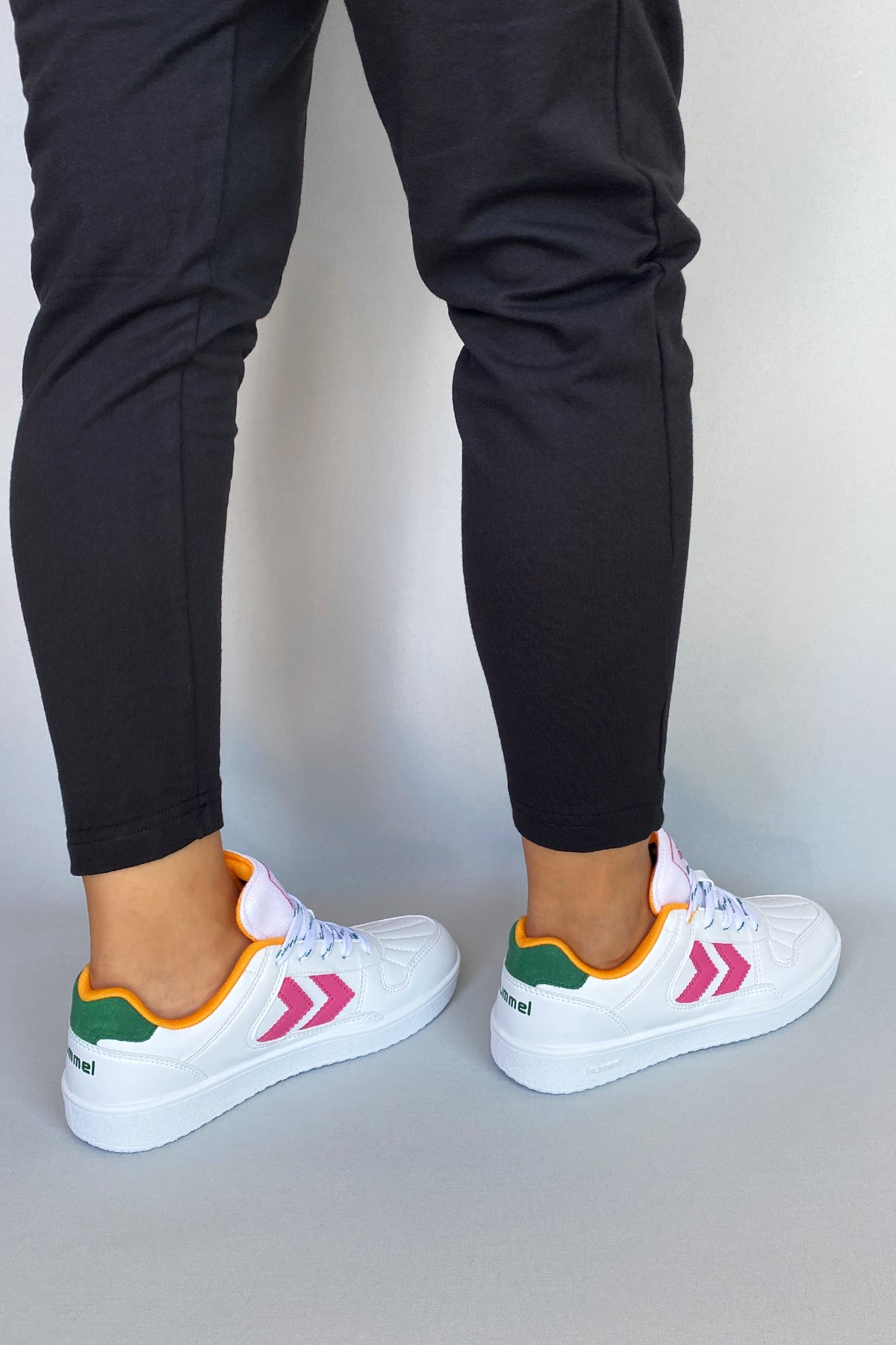 Hummel Court 1990 Unisex Spor Ayakkabı 900828-9007 Beyaz - Pembe