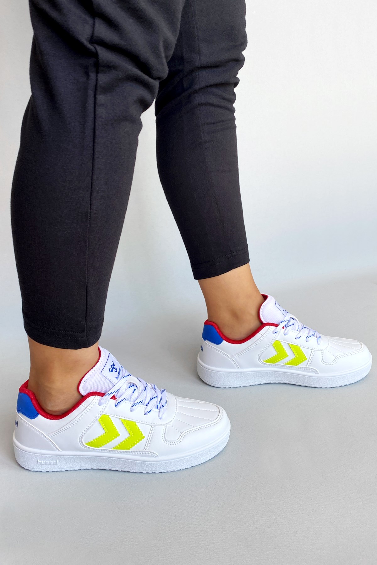 Hummel Court 1990 Unisex Spor Ayakkabı 900828-9208 Beyaz - Yeşil