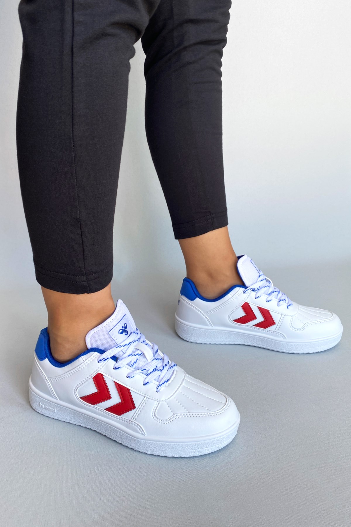 Hummel Court 1990 Unisex Spor Ayakkabı 900828-9253 Beyaz - Mavi