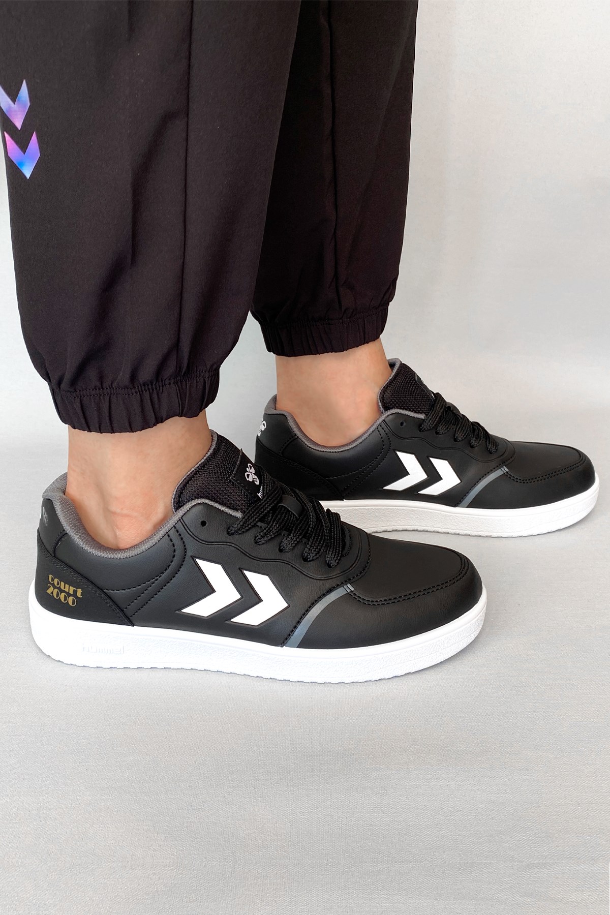 Hummel Court 2000 Unisex Spor Ayakkabı 900829-2001 Siyah