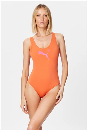 Puma Swim Swimsuit 1P Kadın Mayo 90768516 Kahverengi