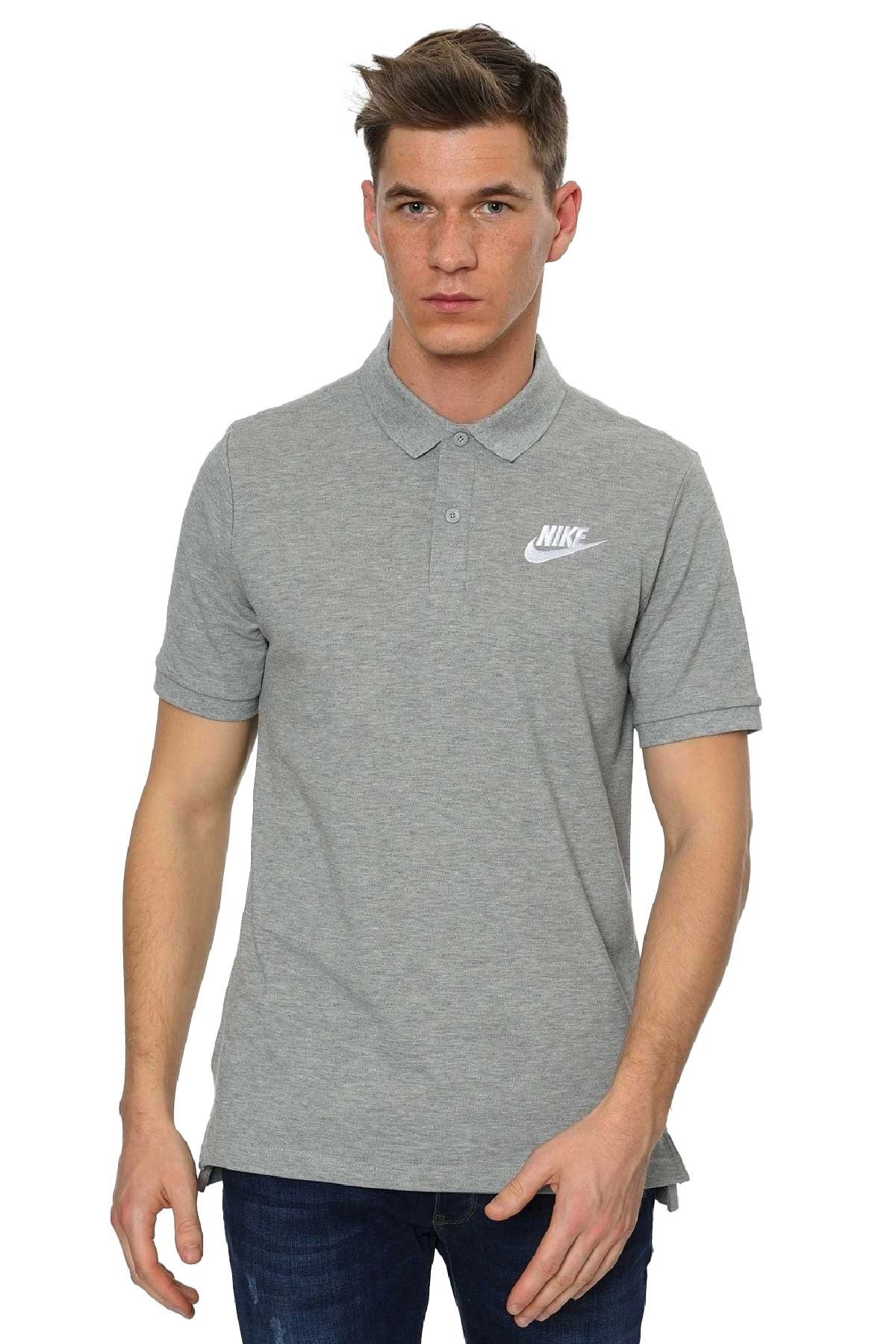 Nike Nsw Ce Polo Erkek Tişört 909746-063 Gri