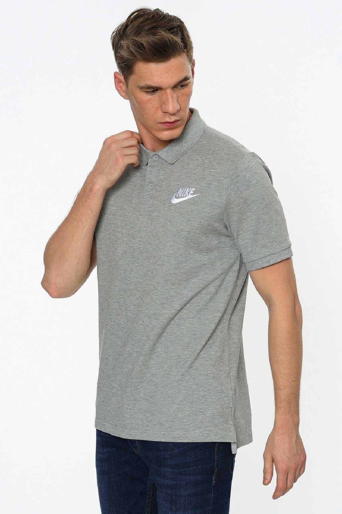 Nike Nsw Ce Polo Erkek Tişört 909746-063 Gri
