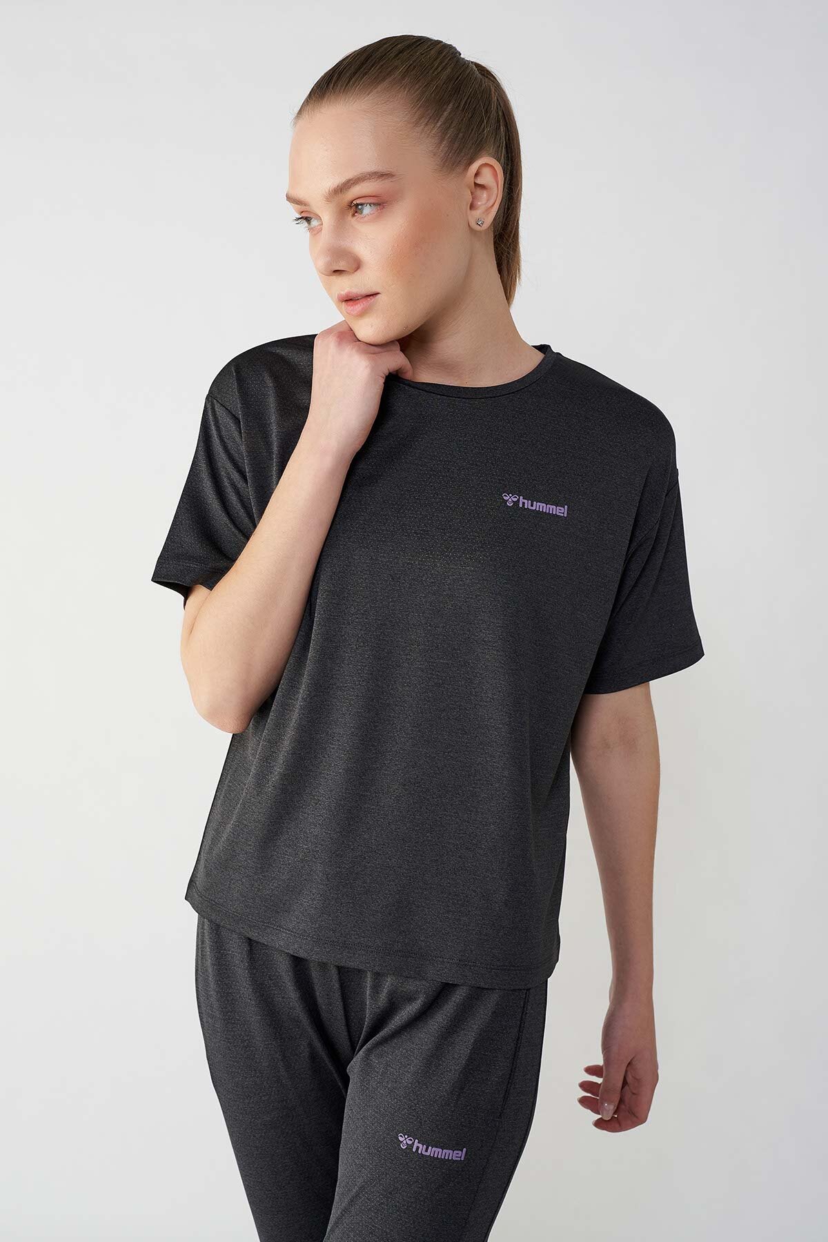 Hummel Anice  Kadın Tişört 910058-1316 Antrasit