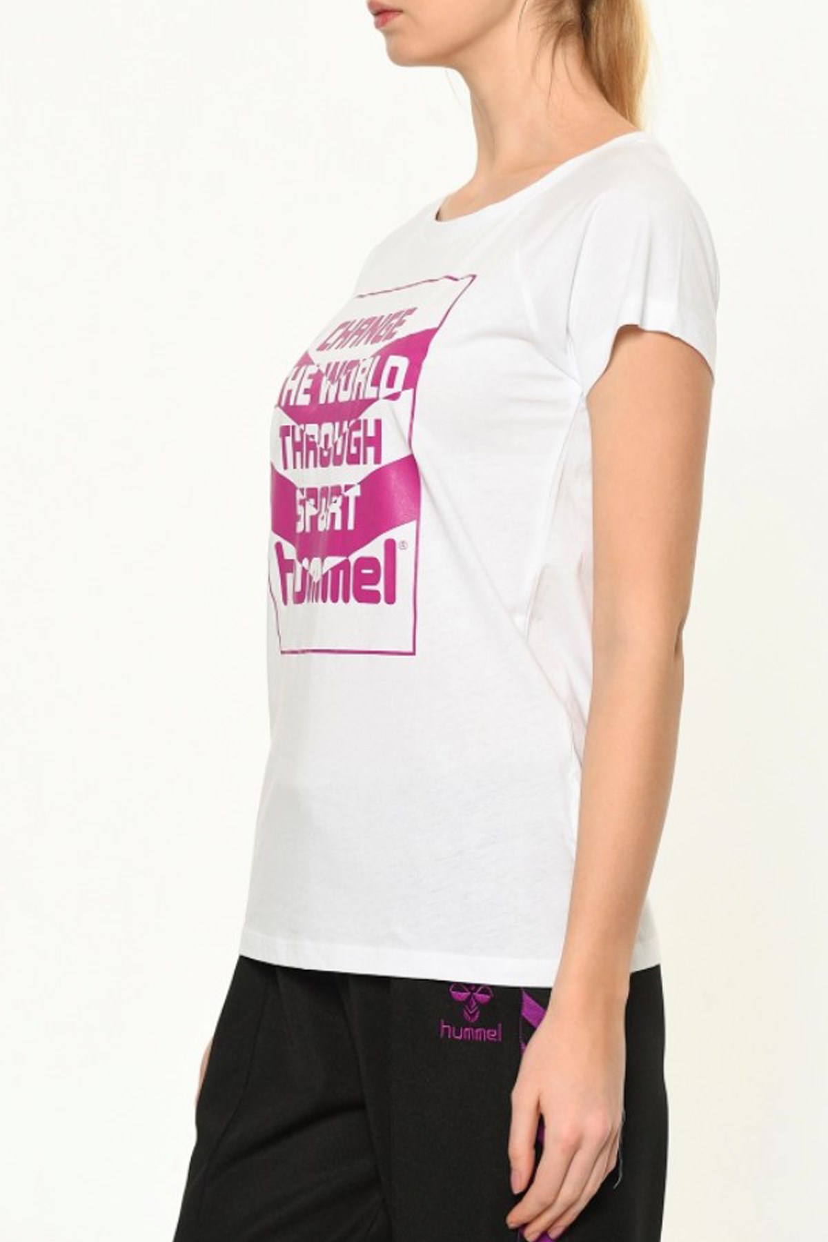 Hummel Donna Kadın Tişört 910299-9001 Beyaz