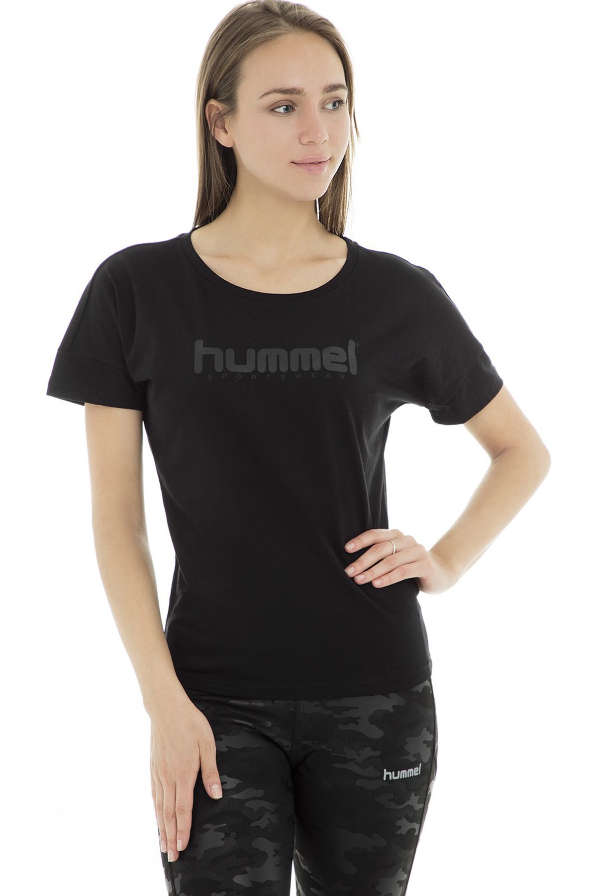 Hummel Ferin  Kadın Tişört 910381-2001 Siyah