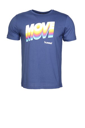 Hummel Bradley  Erkek Tişört 910598-7045 Mavi