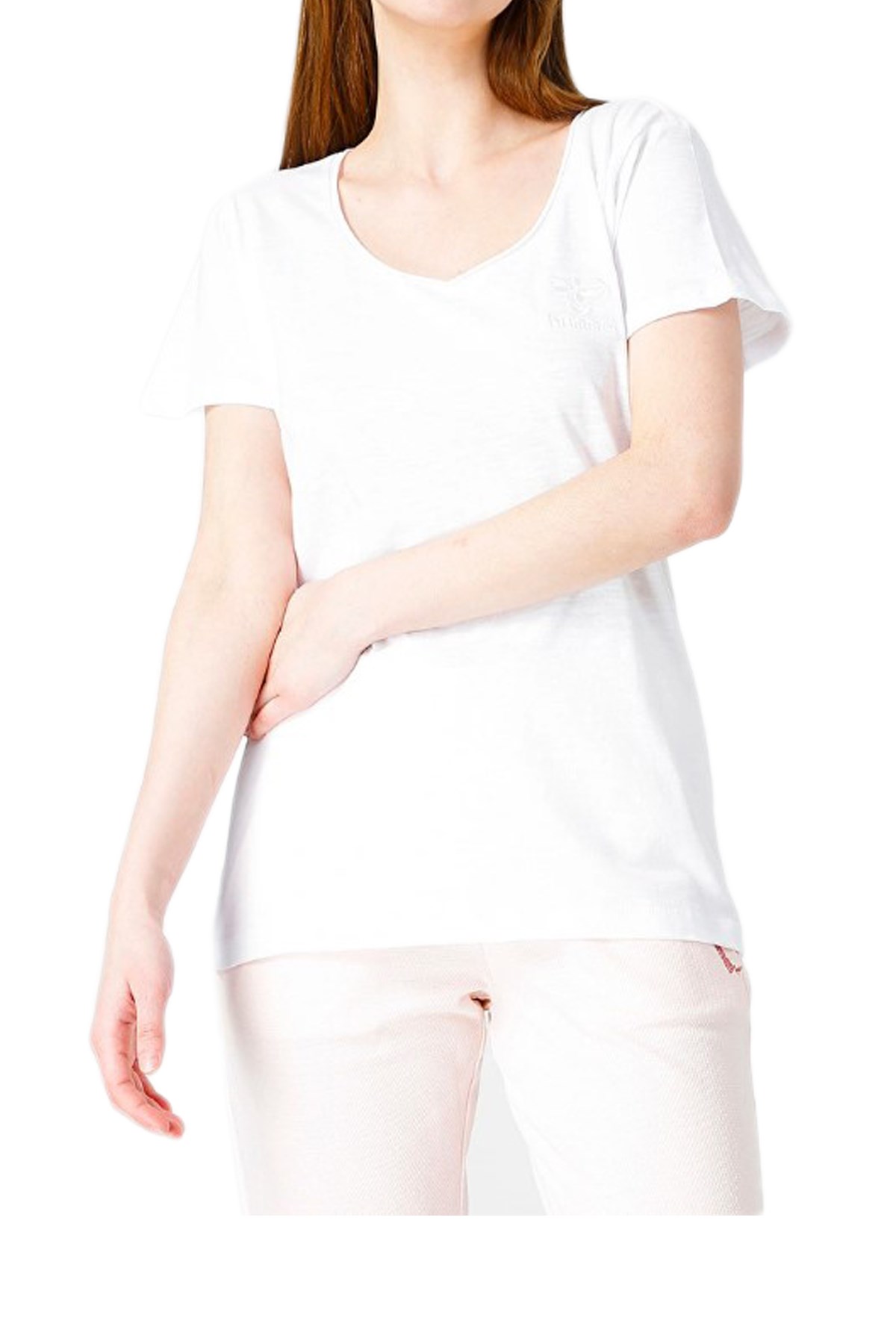 Hummel Alma Kadın Tişört  910953-9001 Beyaz