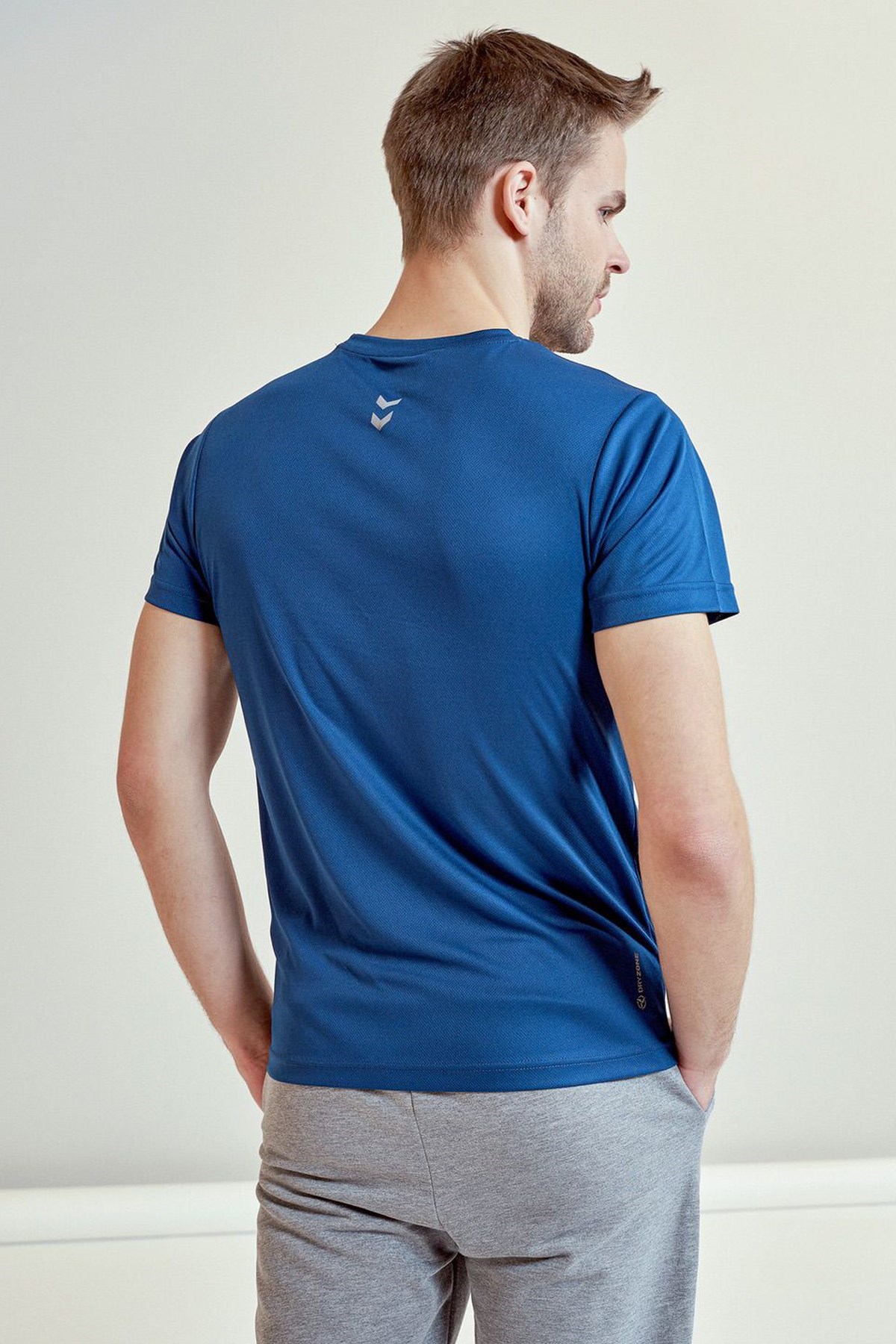 Hummel Alvaros Erkek Tişört 910955-7871 Mavi