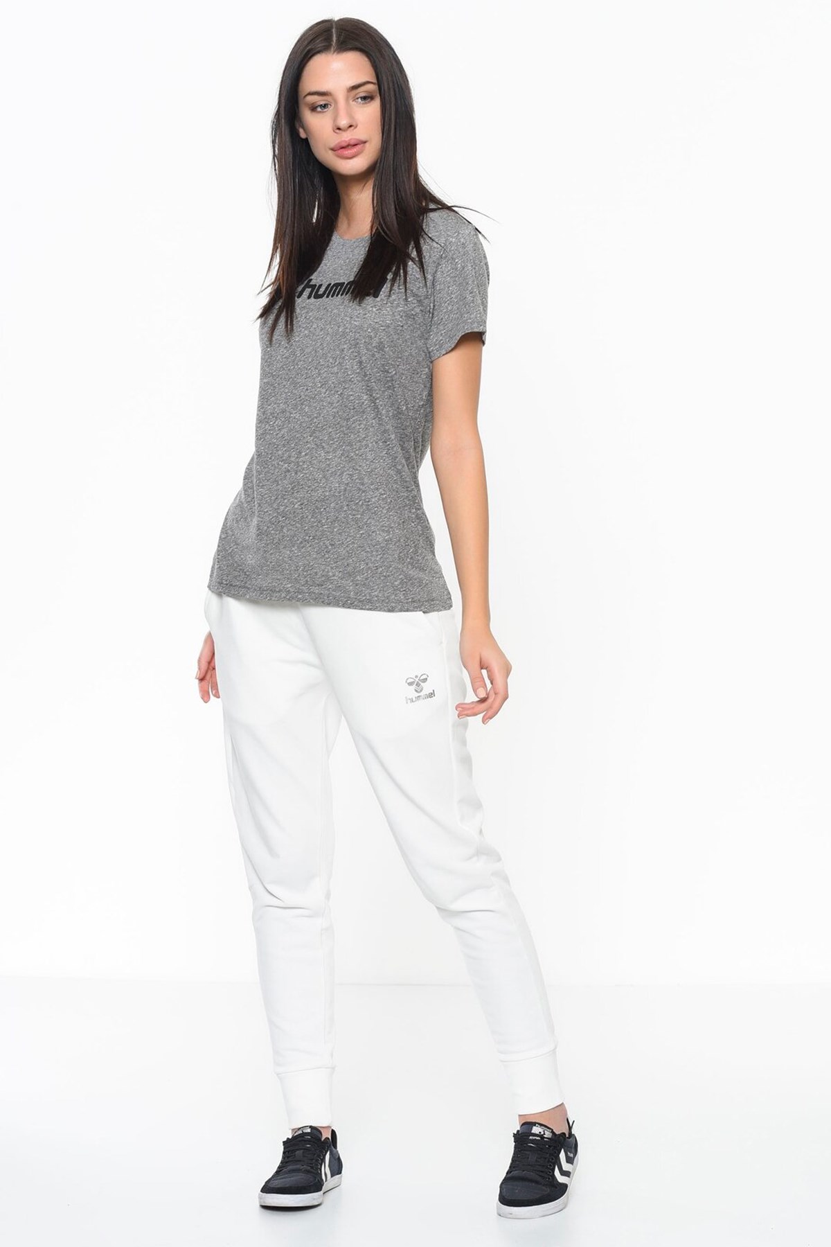 Hummel Amalsa Kadın  Tişört 910956-2007 Gri