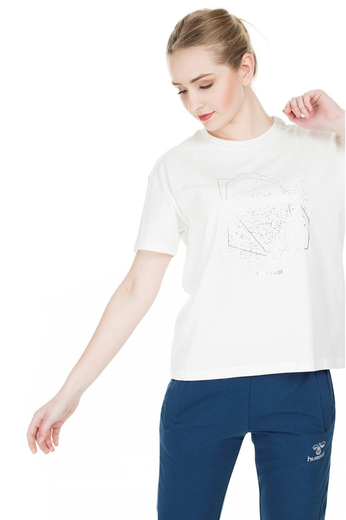 Hummel Dalıla Kadın Tişört 910966-9003 Beyaz