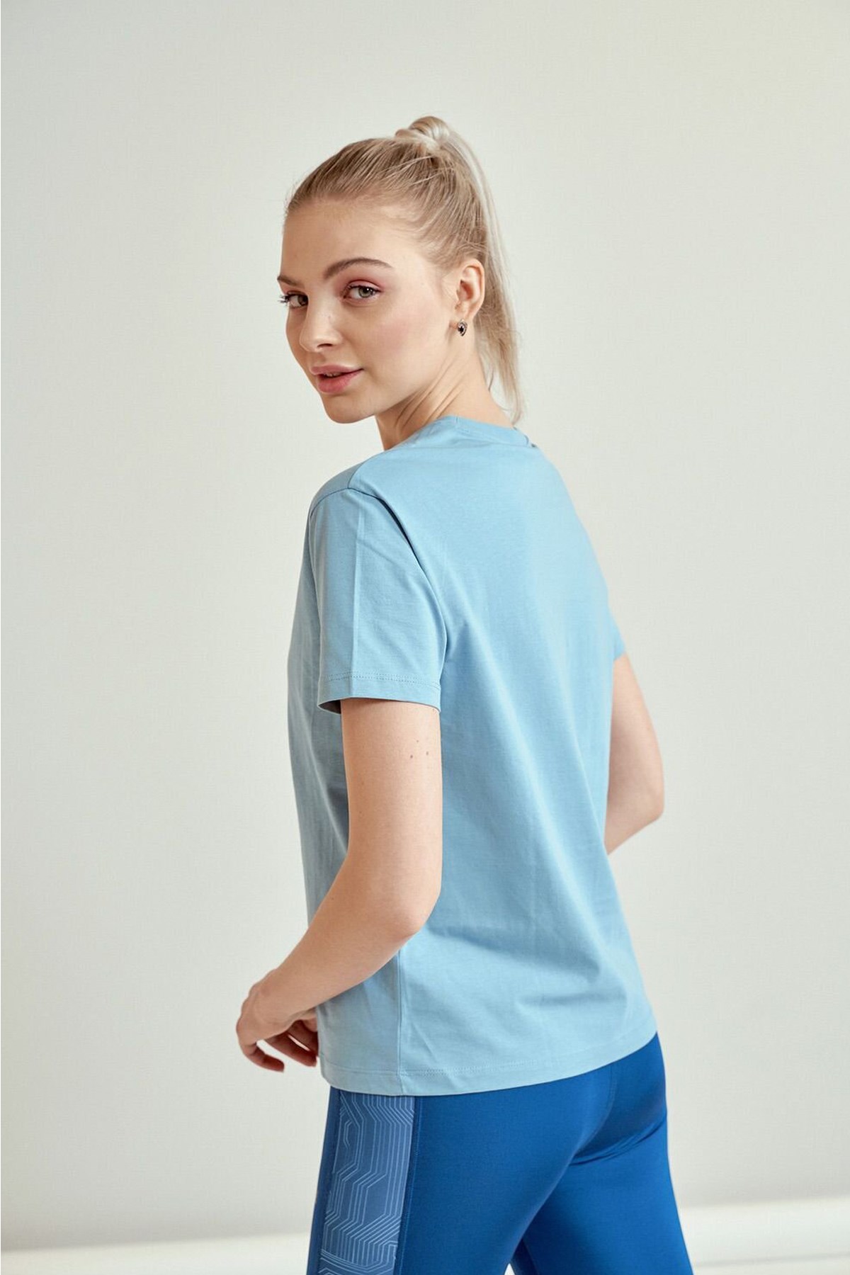 Hummel Usoa Kadın Tişört 911048-7821 Mavi