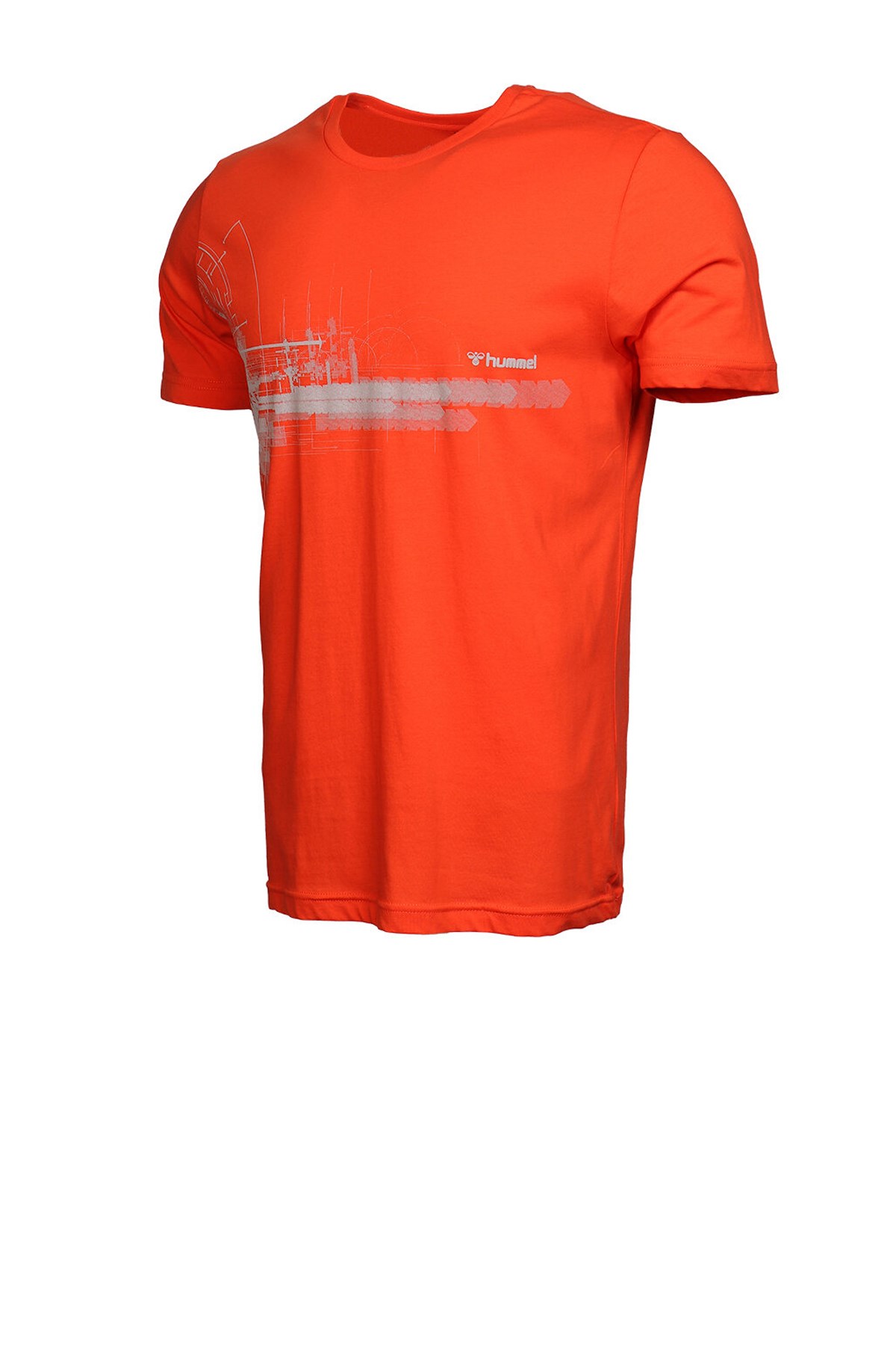 Hummel Yanis Erkek Tişört  911055-3442 Turuncu