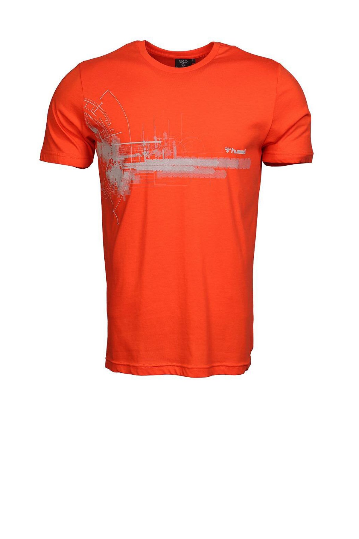 Hummel Yanis Erkek Tişört  911055-3442 Turuncu