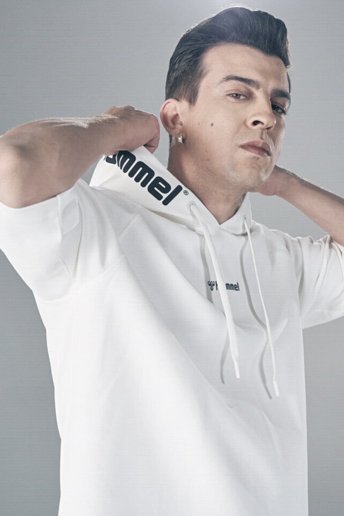 Hummel Alec Sleeve Erkek Sweatshirt 911071-9003 Beyaz