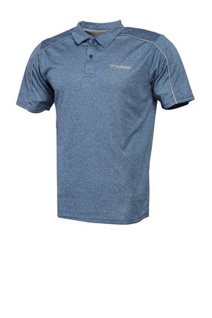 Hummel Vanko Polo Yaka Erkek Tişört 911101-7871 Mavi