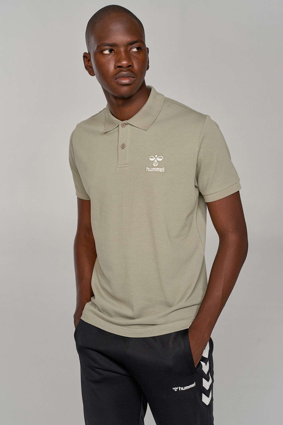 Hummel Leon Polo Erkek Tişört 911280-8004 Açık Kahverengi
