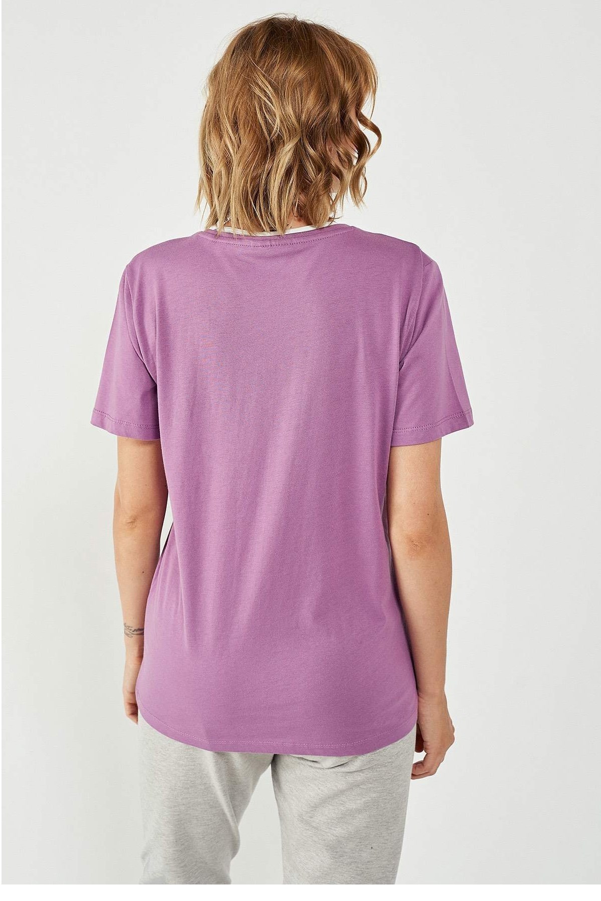 Hummel Atri  Kadın Tişört 911289-3291 Mor