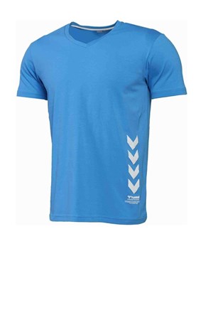 Hummel Kaiser Erkek Tişört 911321-2107 Açık Mavi