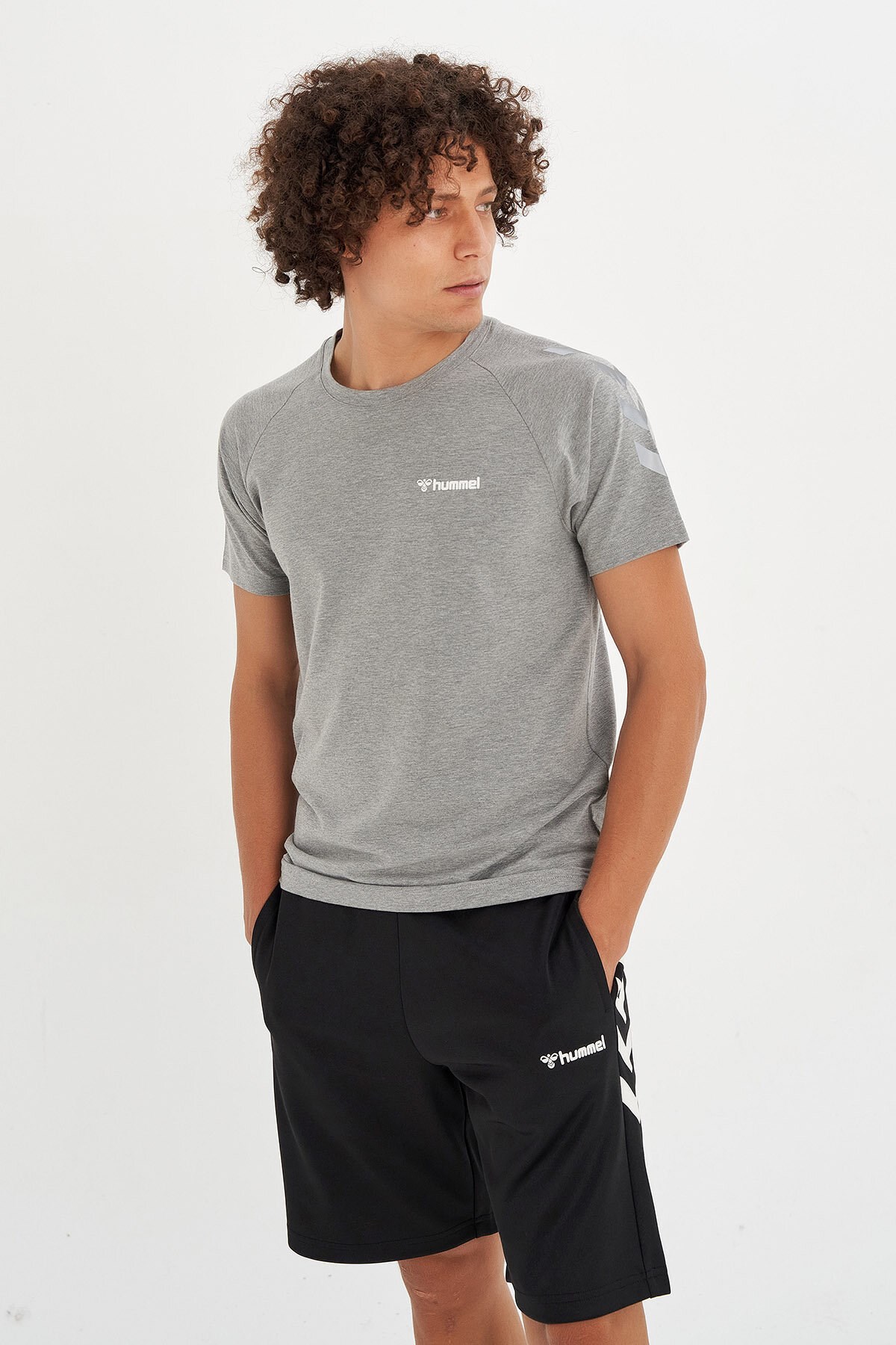 Hummel Pette Erkek Tişört 911342-2007 Gri