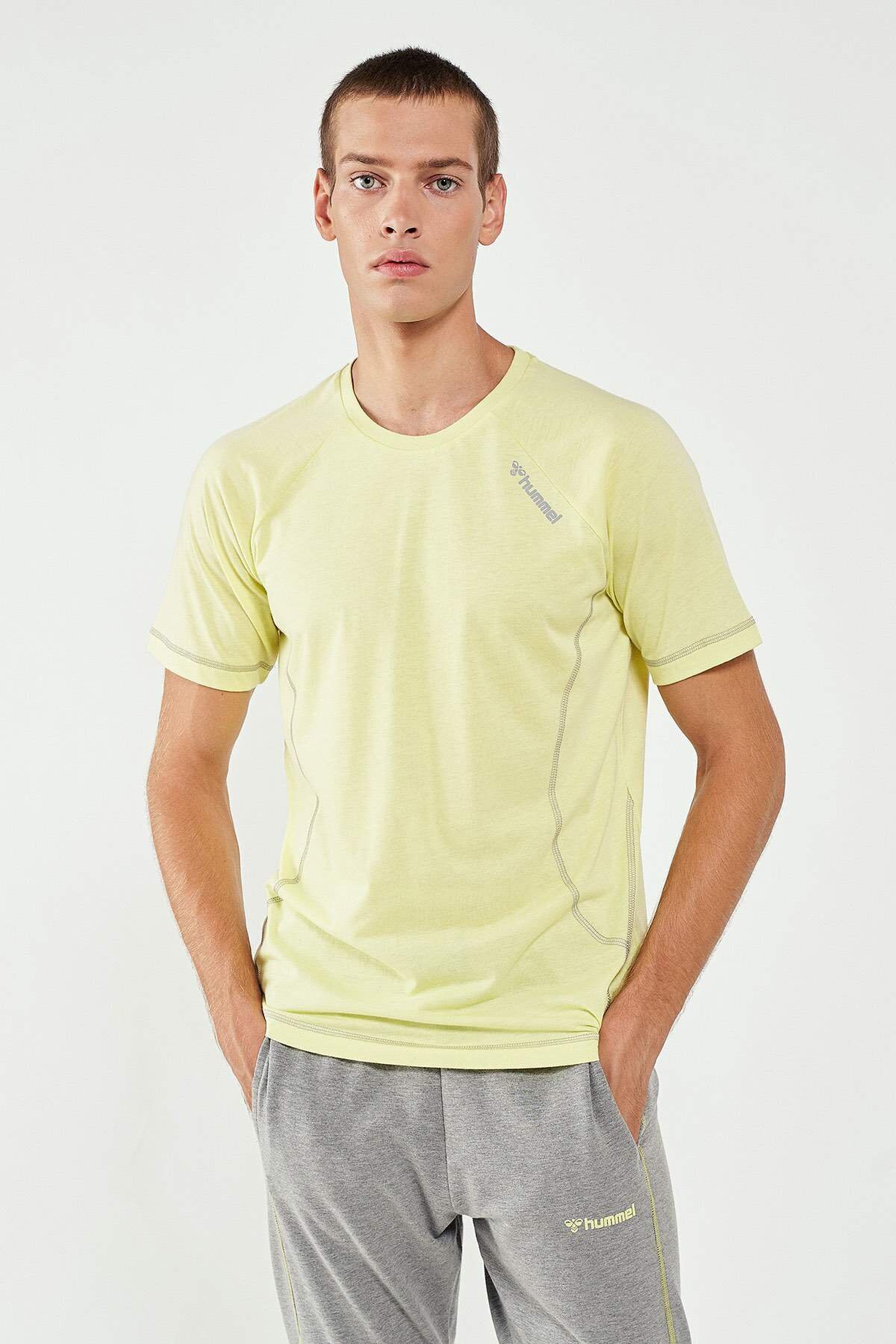 Hummel Samuel   Erkek Tişört 911352-6751 Açık Yeşil