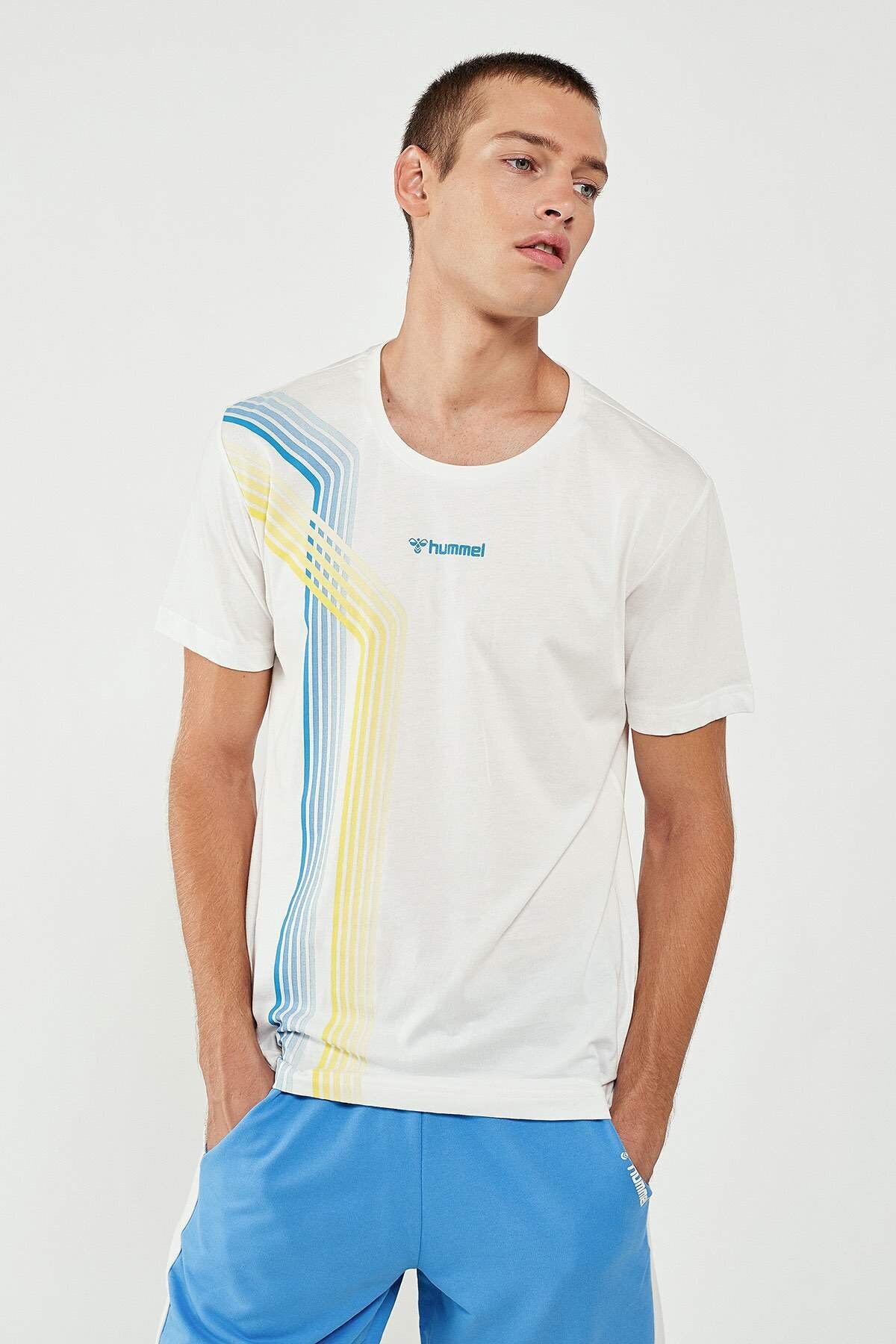 Hummel Seki Erkek Tişört 911356-9003 Beyaz