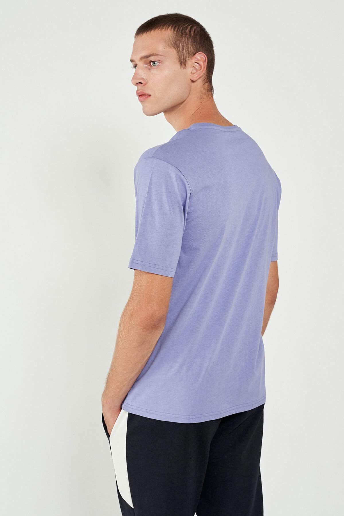 Hummel Wargo Erkek Tişört 911373-7022 Mor