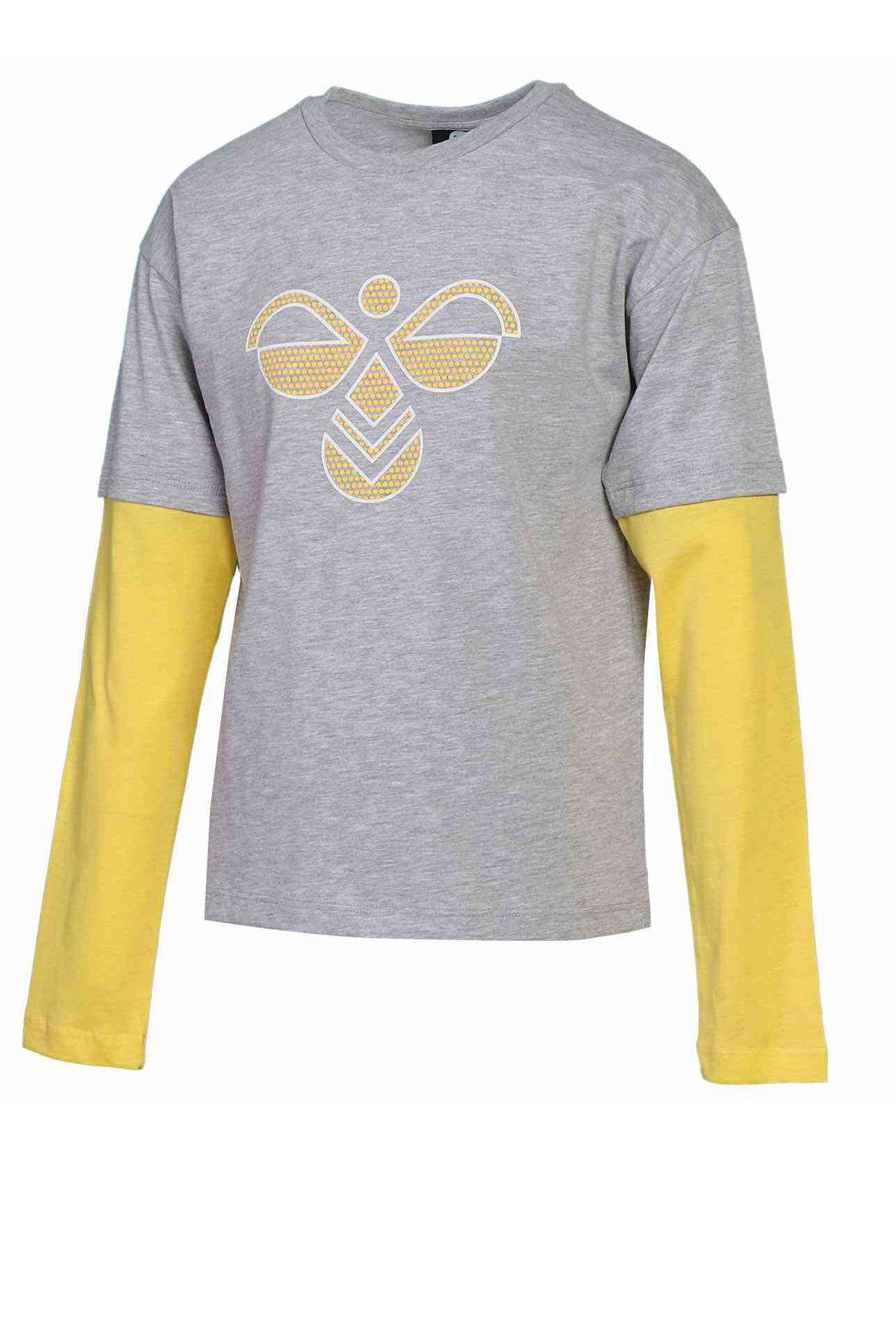 Hummel Hebrony Long Sleeve Çocuk Tişört 911385-2006 Gri