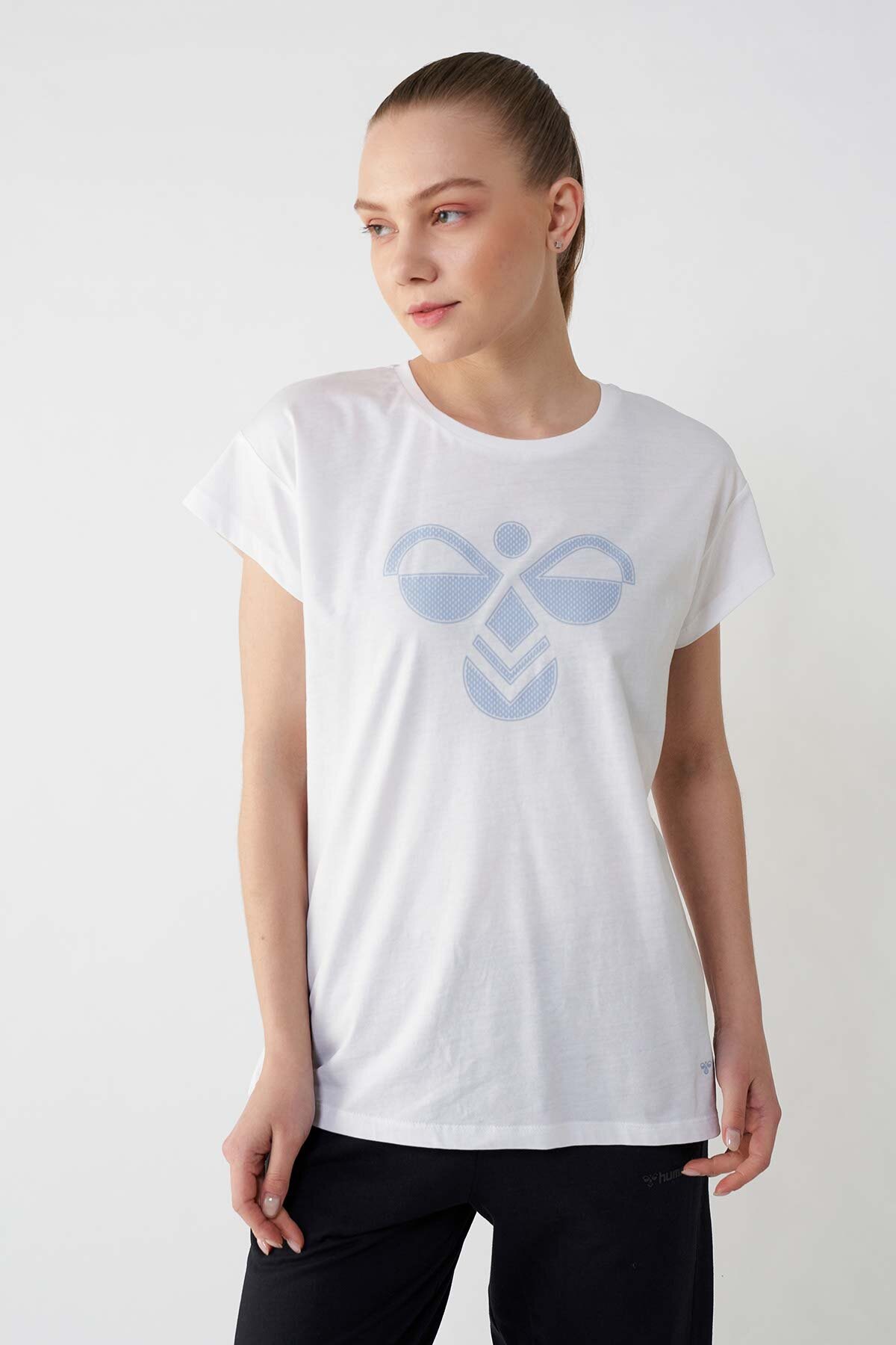 Hummel Lenyas  Kadın Tişört 911424-1321 Beyaz