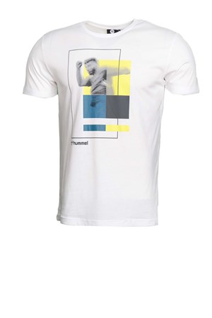 Hummel Lui  Erkek Tişört 911430-1321 Beyaz