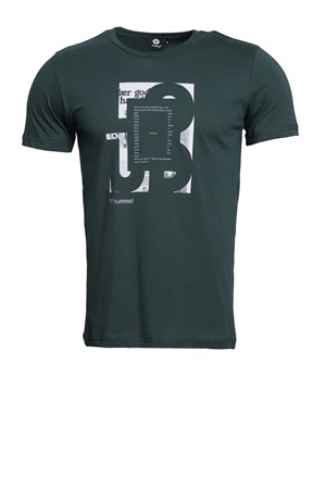 Hummel Nuke  Erkek Tişört 911441-1308 Yeşil