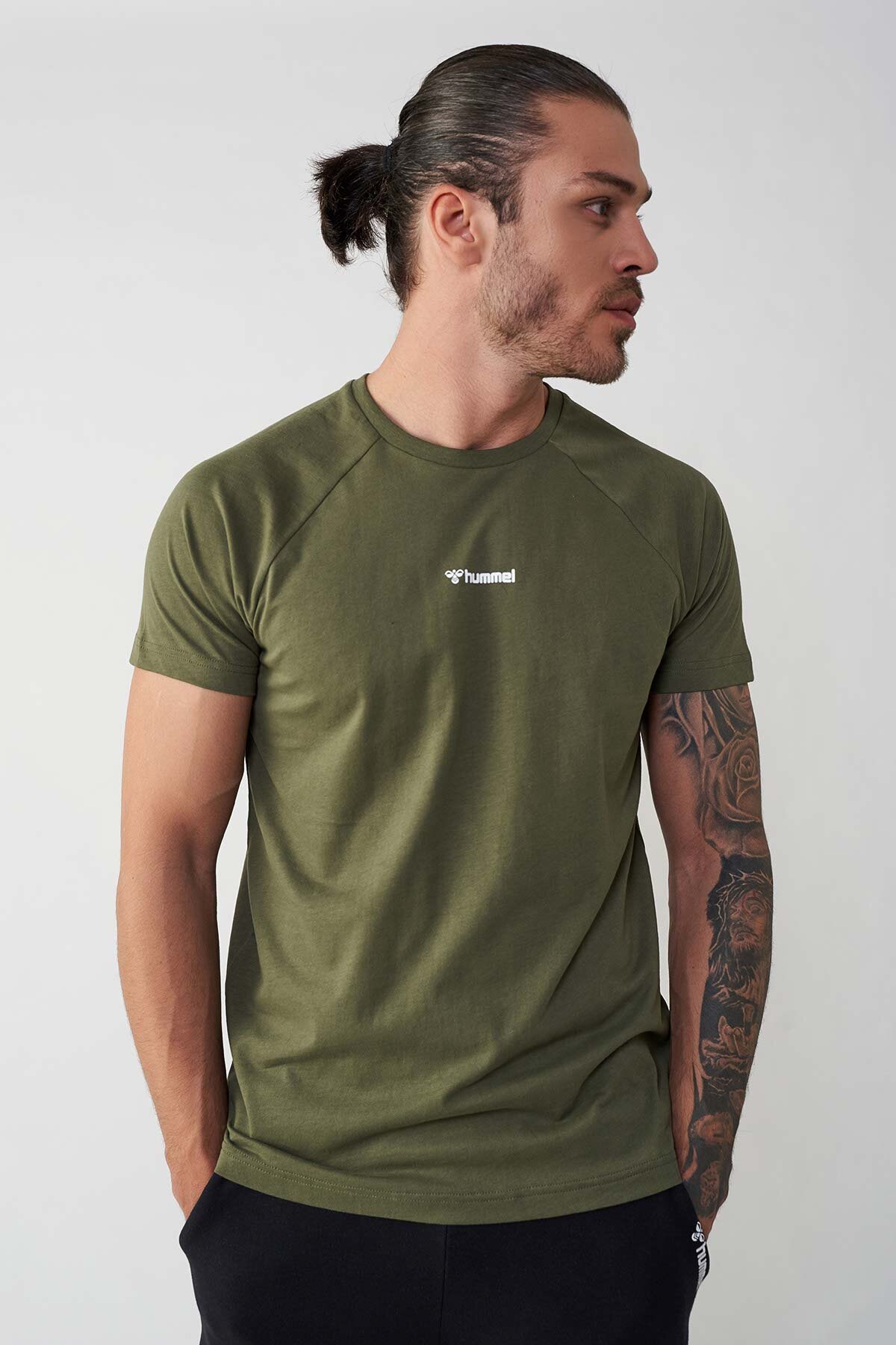 Hummel Tiago  Erkek Tişört 911458-1323 Haki